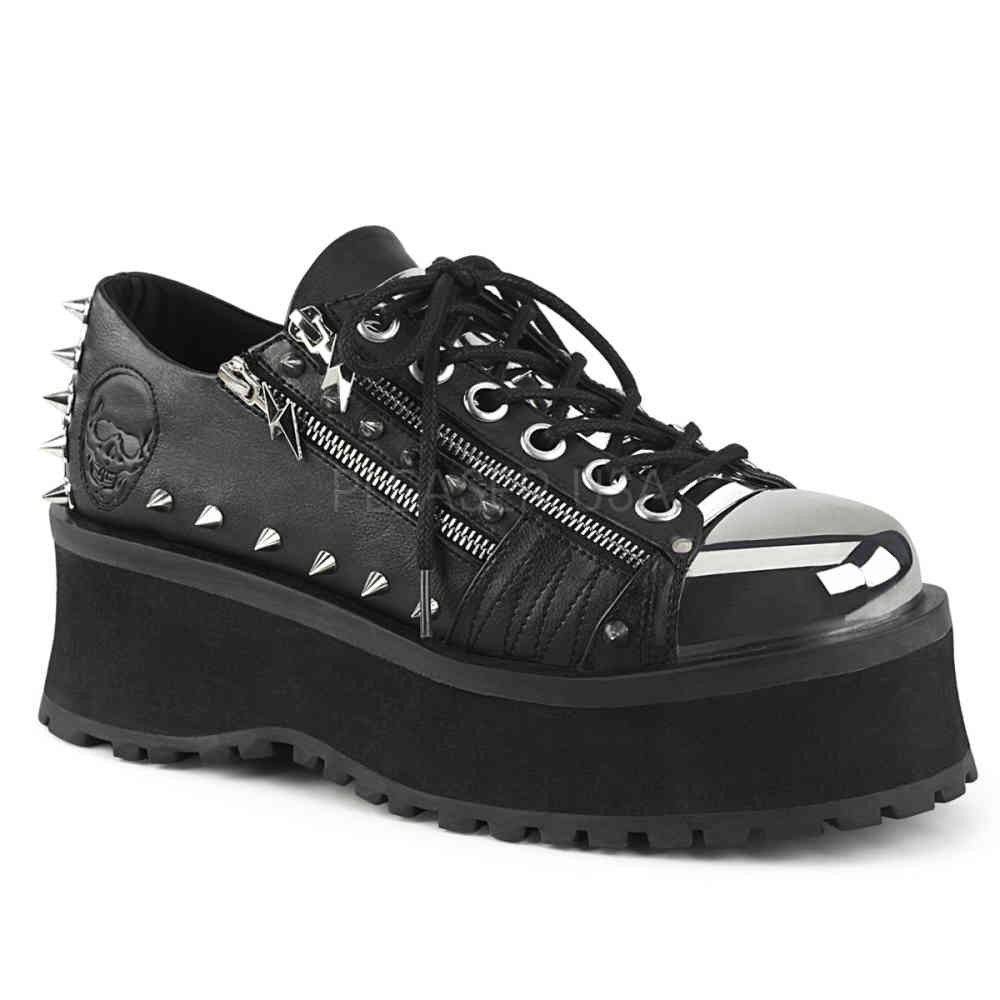 DemoniaCult - GRAVEDIGGER-04 Plateausneaker - Schwarz